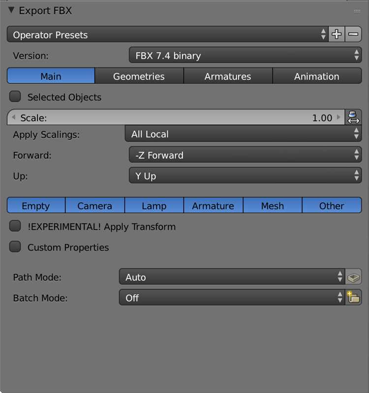 Экспорт текстур из Substance Painter с учетом требований Blender