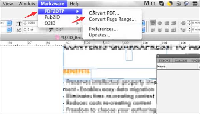 Импорт нескольких страниц PDF в один документ InDesign