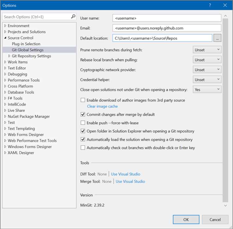 Как создать новый репозиторий git в Visual Studio