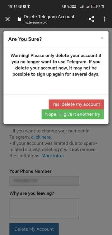 Как отключить уведомление о новом пользователе в Telegram на ПК