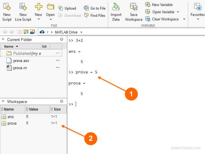Как открыть workspace в matlab