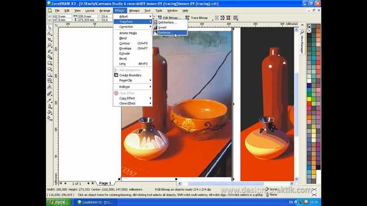 Исправление цвета и разрешения после переноса