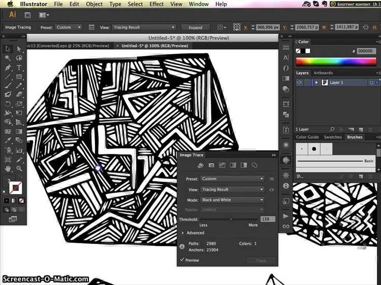 Как перевести изображение в вектор в adobe illustrator