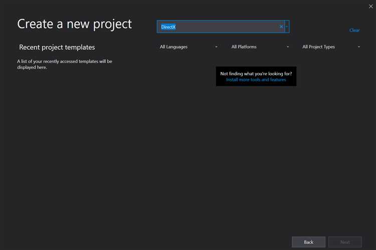 Добавление зависимостей DirectX в конфигурации компиляции