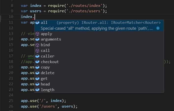 Установка и настройка расширения Node.js в VS Code