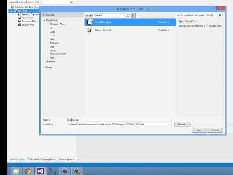 Подключение SDL2.lib и SDL2main.lib в настройках проекта