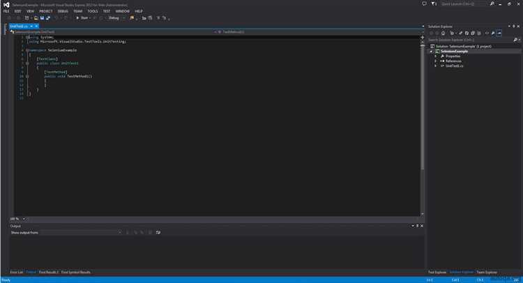 Обработка ошибок при запуске WebDriver в Visual Studio