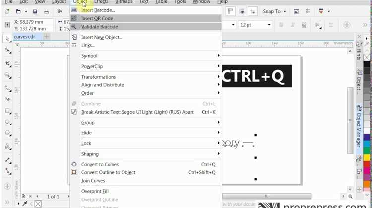 Как поменять шрифт в coreldraw