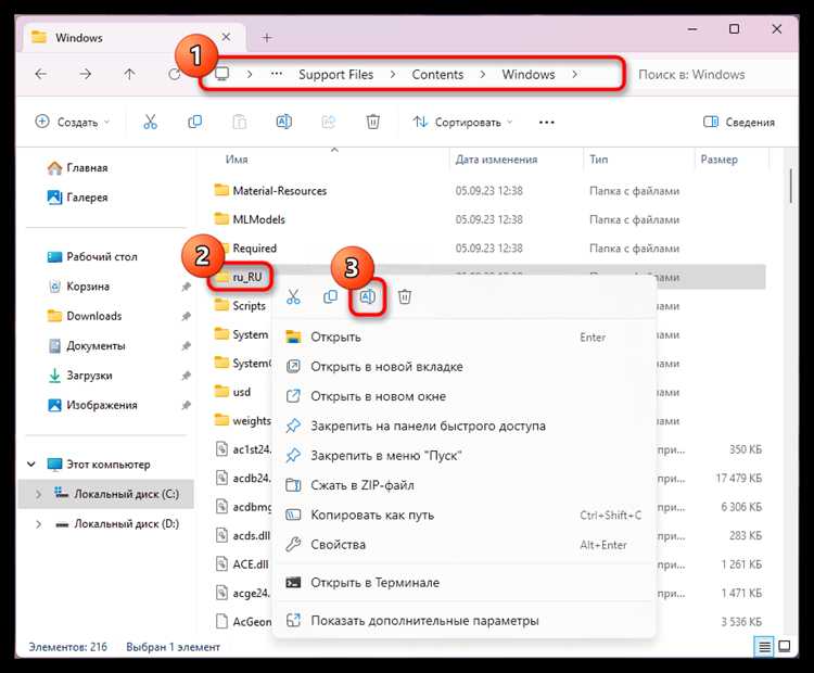 Проверка текущего языка интерфейса и его особенностей
