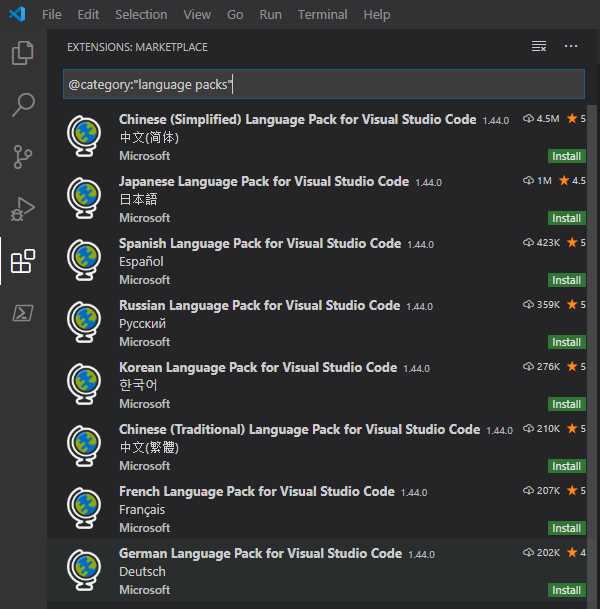Как поменять язык в microsoft visual studio