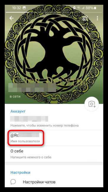Поиск ника через контактную информацию в Telegram