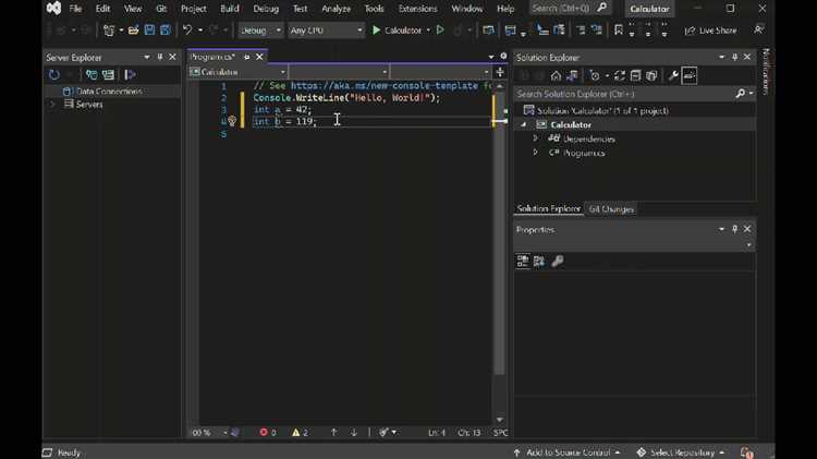 Отладка C-кода с помощью встроенных инструментов Visual Studio