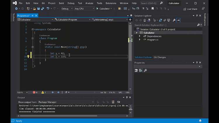 Как работать на с в visual studio