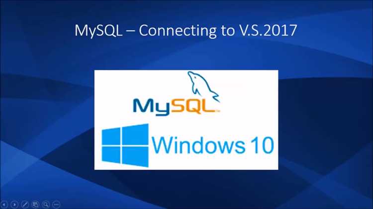 Создание и управление базой данных MySQL из Visual Studio