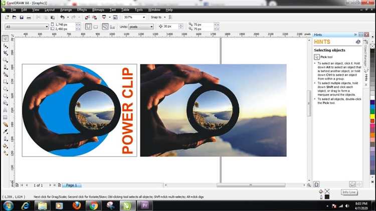 Как распечатать из powerclip в coreldraw