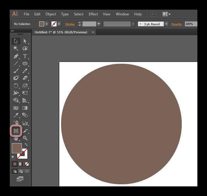 Как разделить контур в illustrator