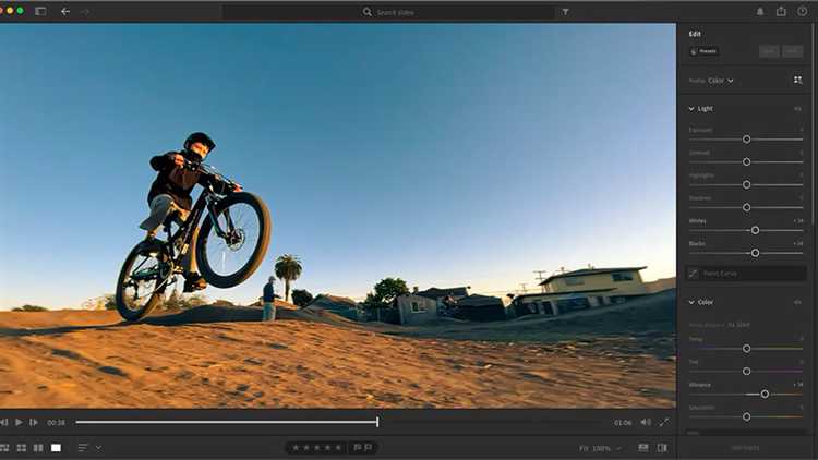 Применение пресетов к видео в мобильной версии Lightroom