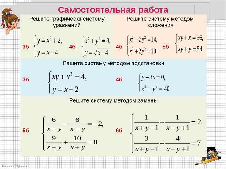 Подготовка входных данных для системы уравнений