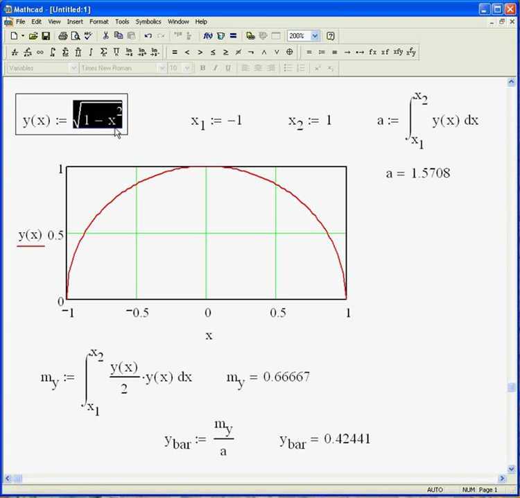 Как рисовать графики в mathcad