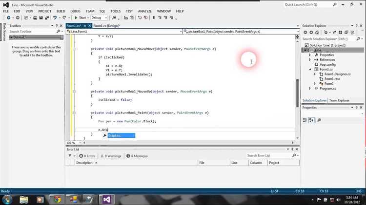 Как рисовать в c visual studio