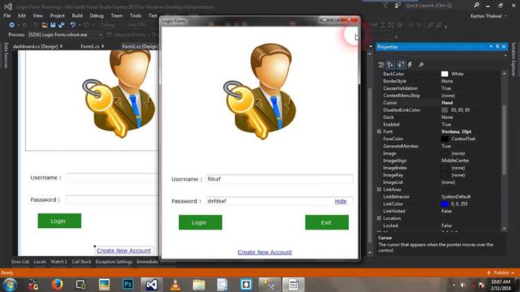 Как сделать авторизацию в visual studio