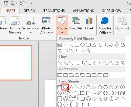 Как сделать круг в powerpoint