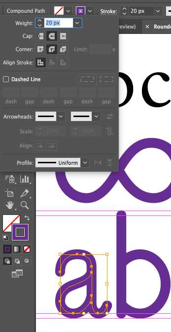 Как сделать пунктирную линию в adobe illustrator
