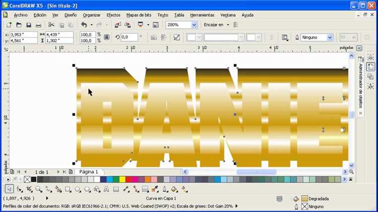 Как сделать золотой текст в coreldraw Как сделать золотой текст в coreldraw