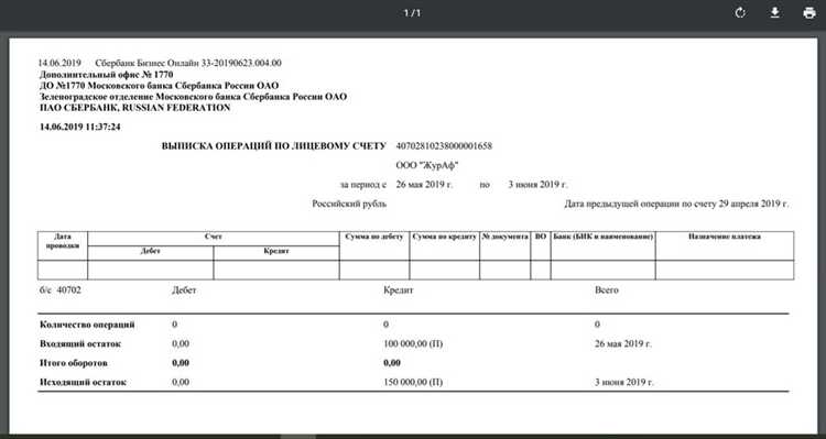 Создание профиля организации для загрузки выписки