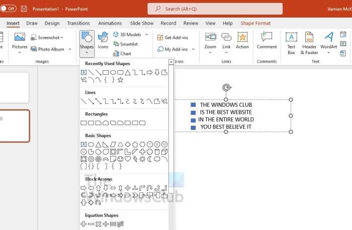 Как скрыть значок звука в презентации powerpoint