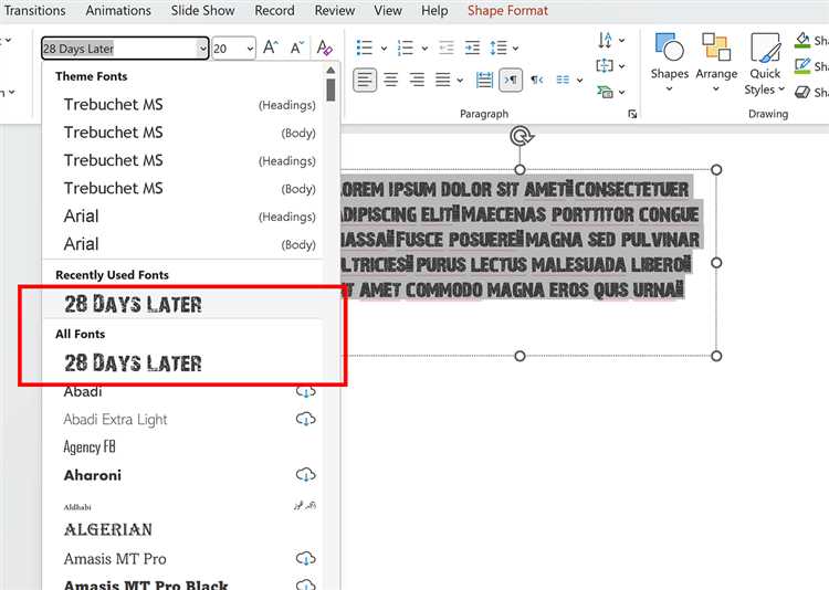 Как сохранить шрифт в презентации powerpoint