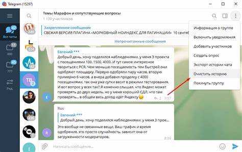 Настройки конфиденциальности и безопасности чата