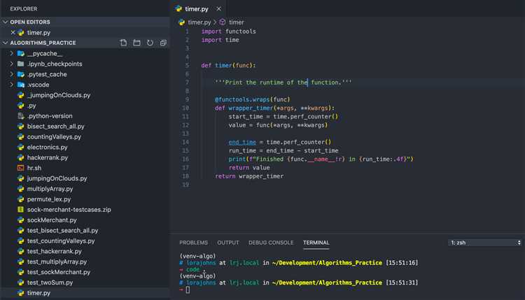 Создание нового Python файла в редакторе