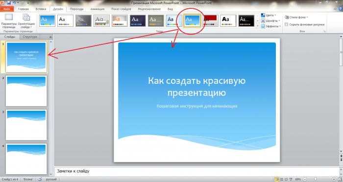Добавление и форматирование текста на слайдах