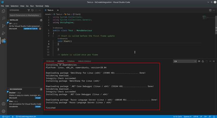Как связать unity и visual studio 2019