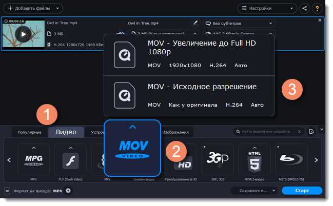 Как выбрать исходный файл для сжатия без потери качества