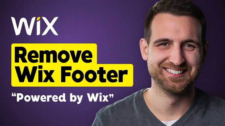 Как убрать футер в wix