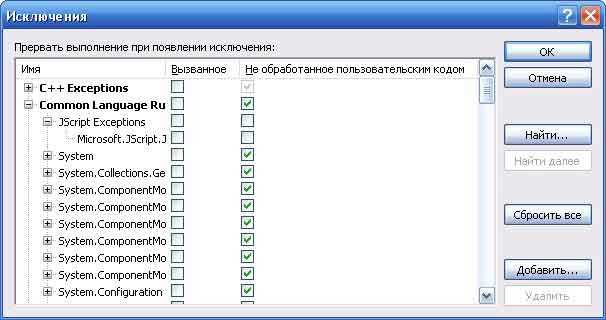 Как убрать точку останова в visual studio