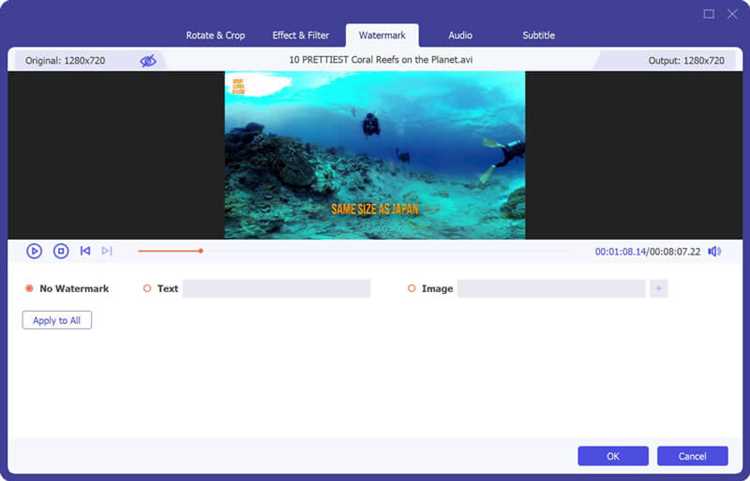 Подготовка видео для удаления водяного знака