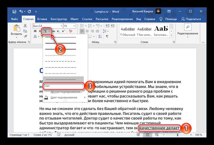 Настройка пользовательского словаря для исключения подчеркивания