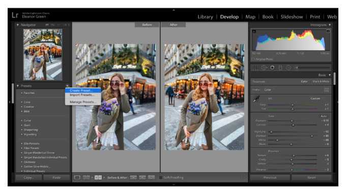 Как удалить пресеты в lightroom