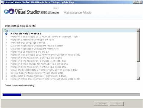 Как удалить visual studio 2010 полностью