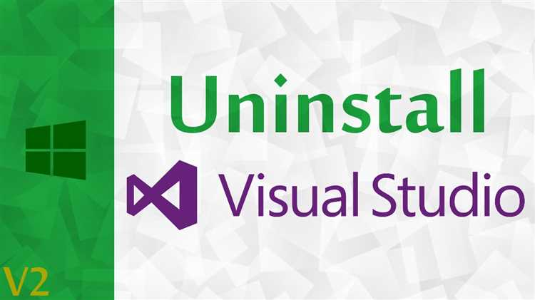 Использование инструмента Visual Studio Installer для удаления