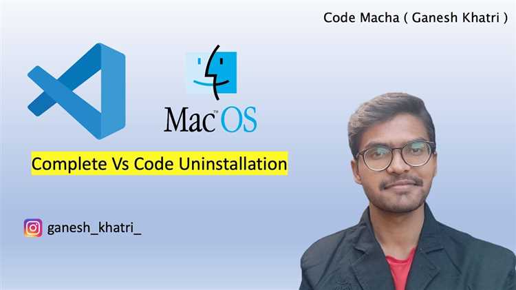 Удаление Visual Studio Code через графический интерфейс