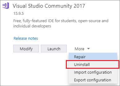 Как очистить остаточные файлы после удаления Visual Studio Installer