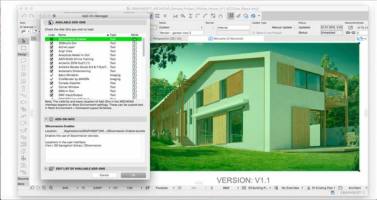 Настройка параметров установки Archicad 23 на Windows 10