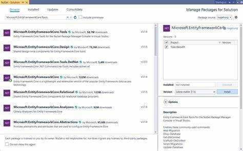 Подготовка проекта в Visual Studio для установки Entity Framework
