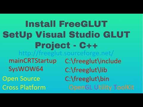 Как подключить заголовочные файлы GLUT к проекту