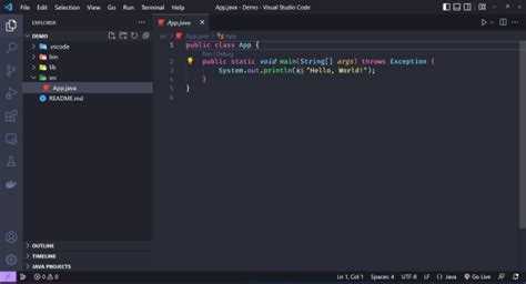 Добавление расширения для Java в Visual Studio Code