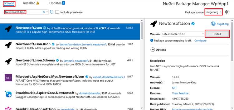 Удаление NuGet пакета из проекта